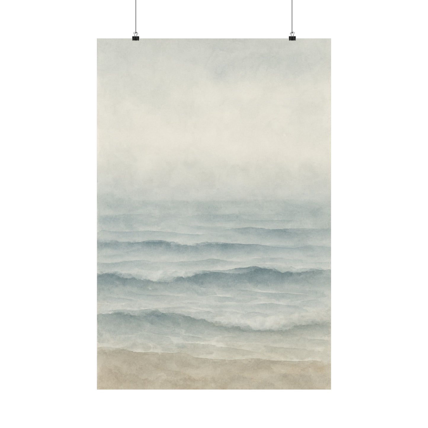 Tranquil Abstract Seascape Art Poster