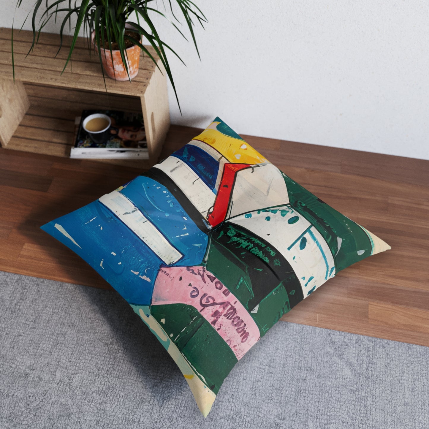 Square Tufted Floor Pillow