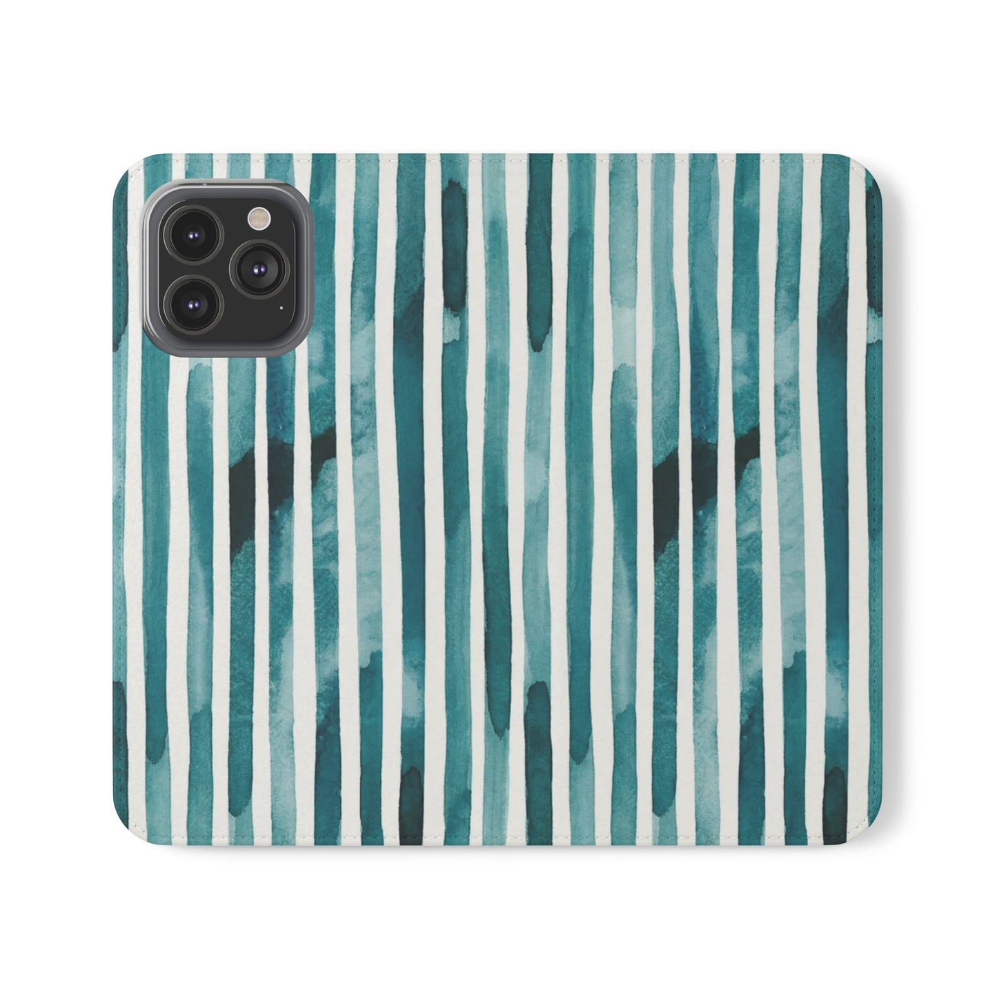 Teal Thread Vegan Leather Flip Case