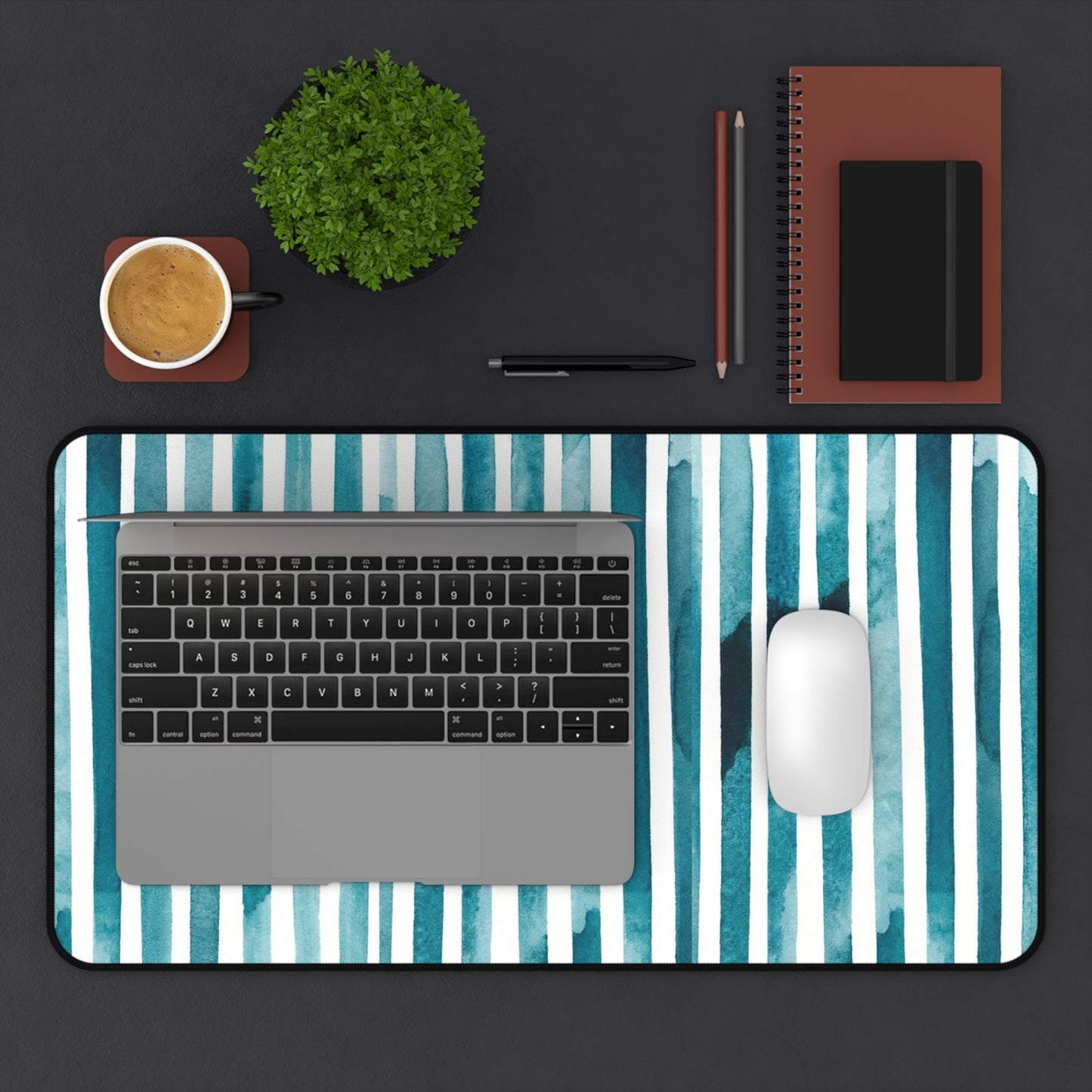 Teal Thread Desk Mat