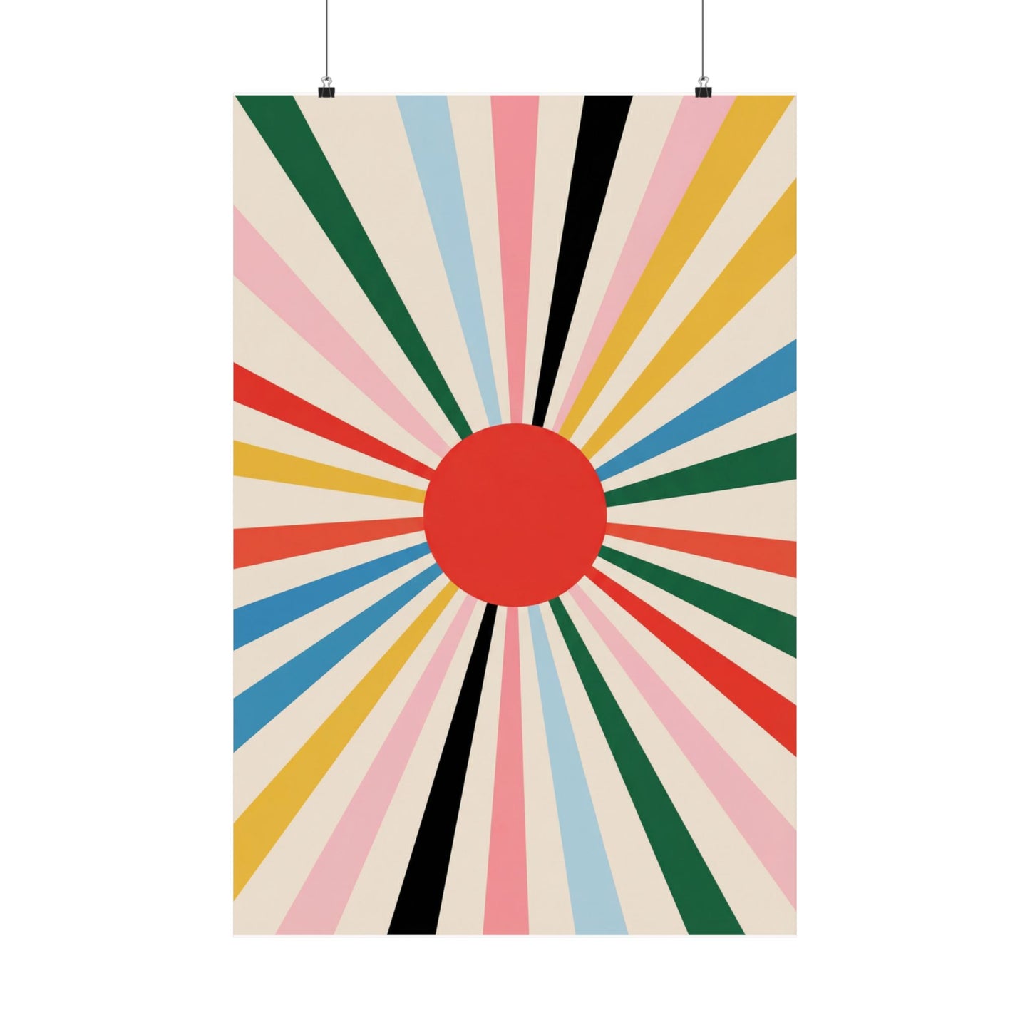 Festival Rays Art Poster