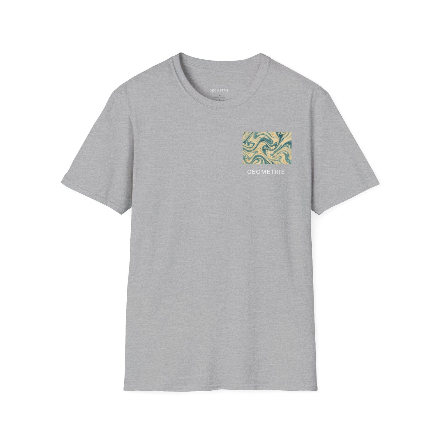 Geo Pattern Unisex Softstyle T-Shirt | Casual Everyday Tee, Graphic Shirt, Gift for Him/Her, Trendy Wear, Artsy Style (Pattern 06)