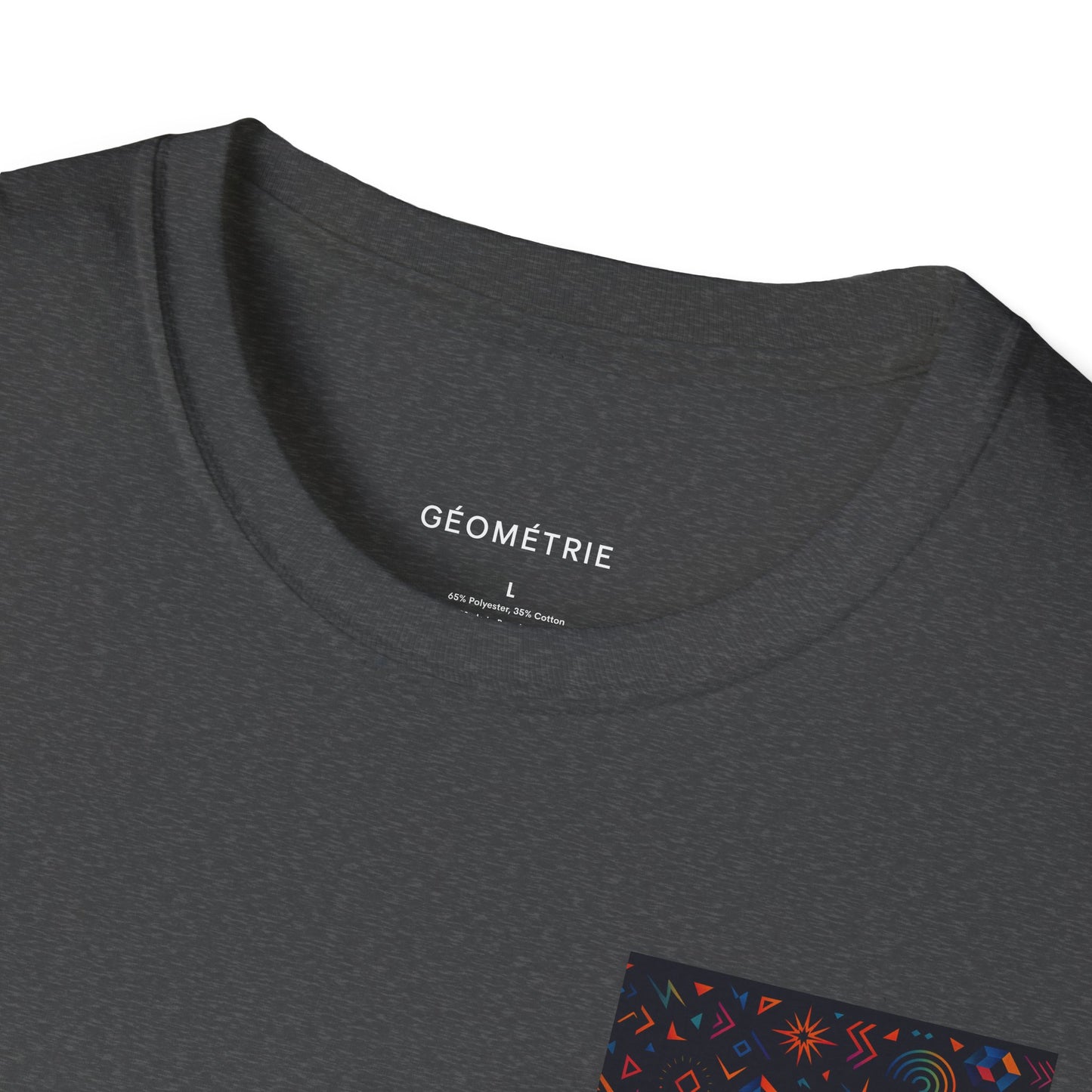 Geo Pattern Unisex Softstyle T-Shirt | Casual Everyday Tee, Graphic Shirt, Gift for Him/Her, Trendy Wear, Artsy Style (Pattern 06)