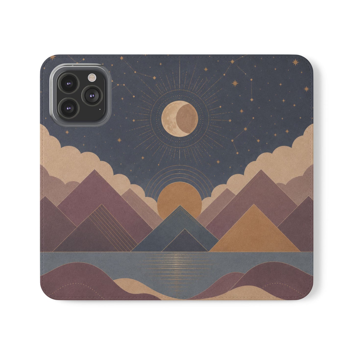 Celestial Vale Vegan Leather Flip Case