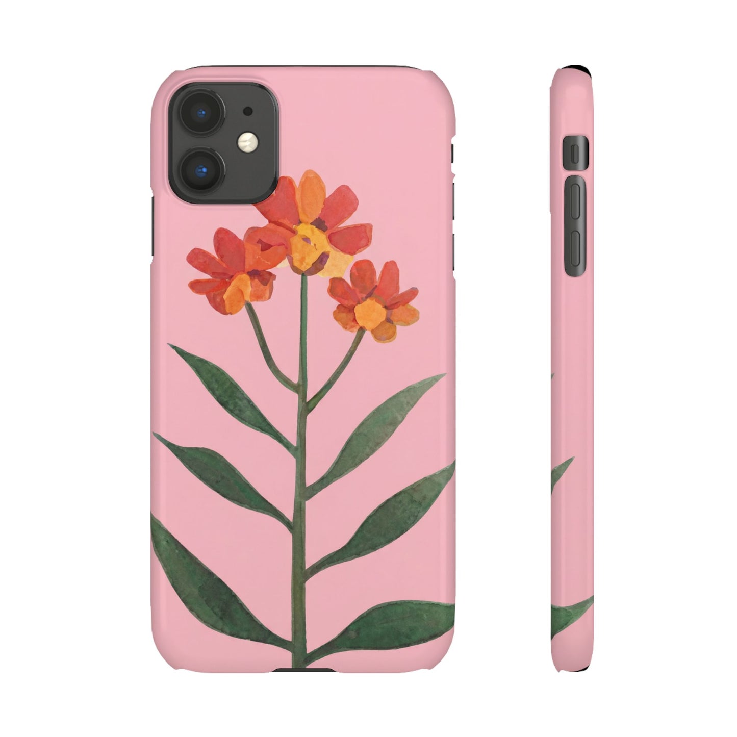 Coral Stem Snap Phone Case