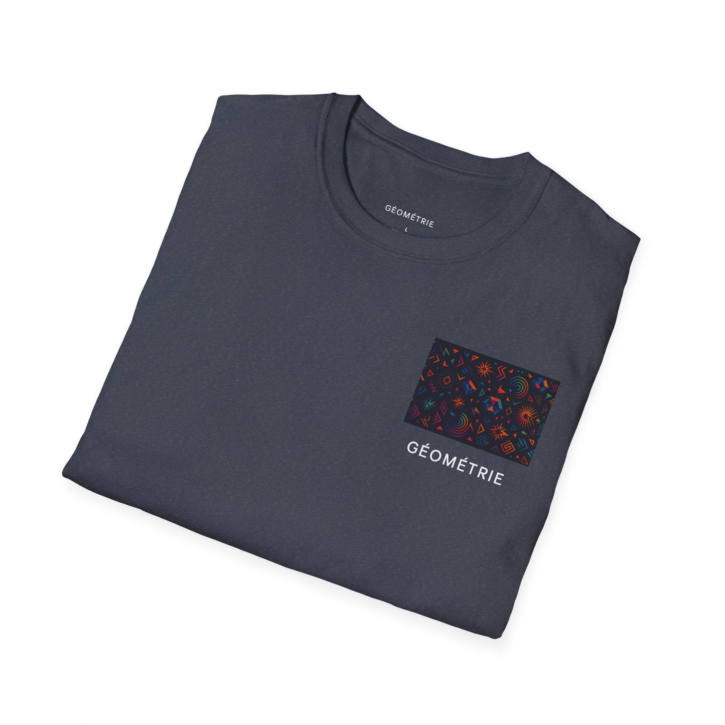 Geo Pattern Unisex Softstyle T-Shirt | Casual Everyday Tee, Graphic Shirt, Gift for Him/Her, Trendy Wear, Artsy Style (Pattern 06)