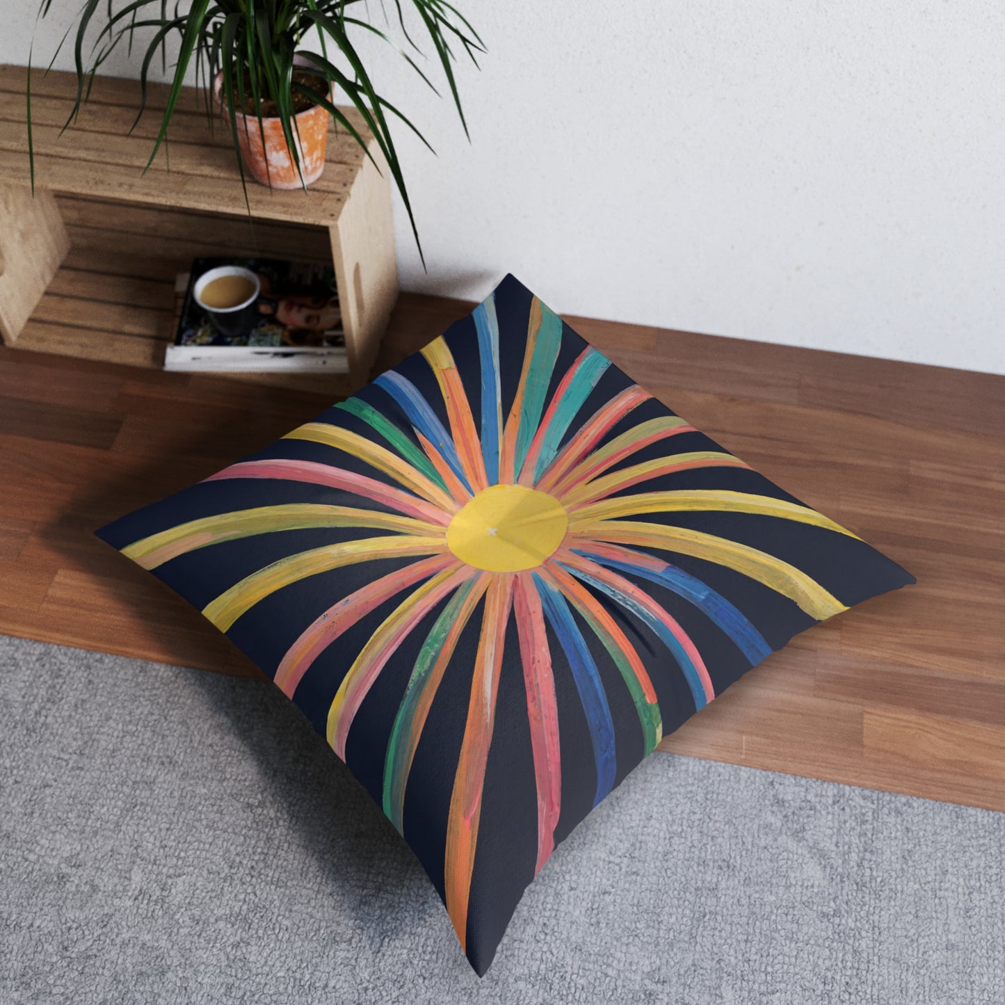 Square Tufted Floor Pillow