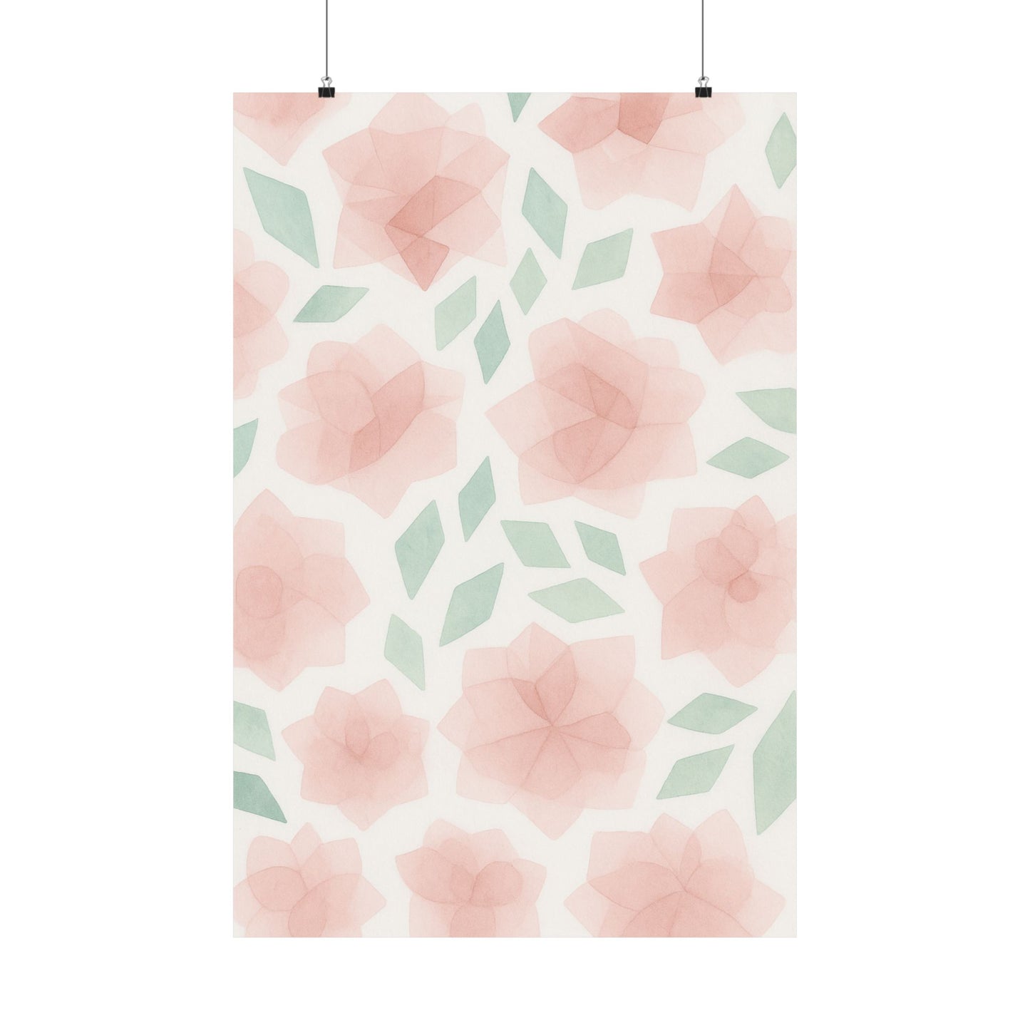 Blush Roses Art Poster
