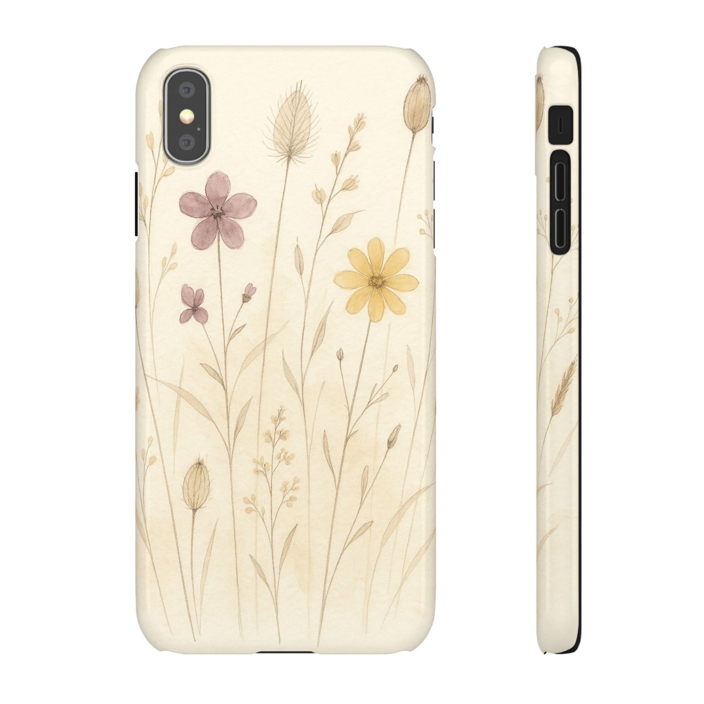 Meadow Botanical Study Snap Phone Case