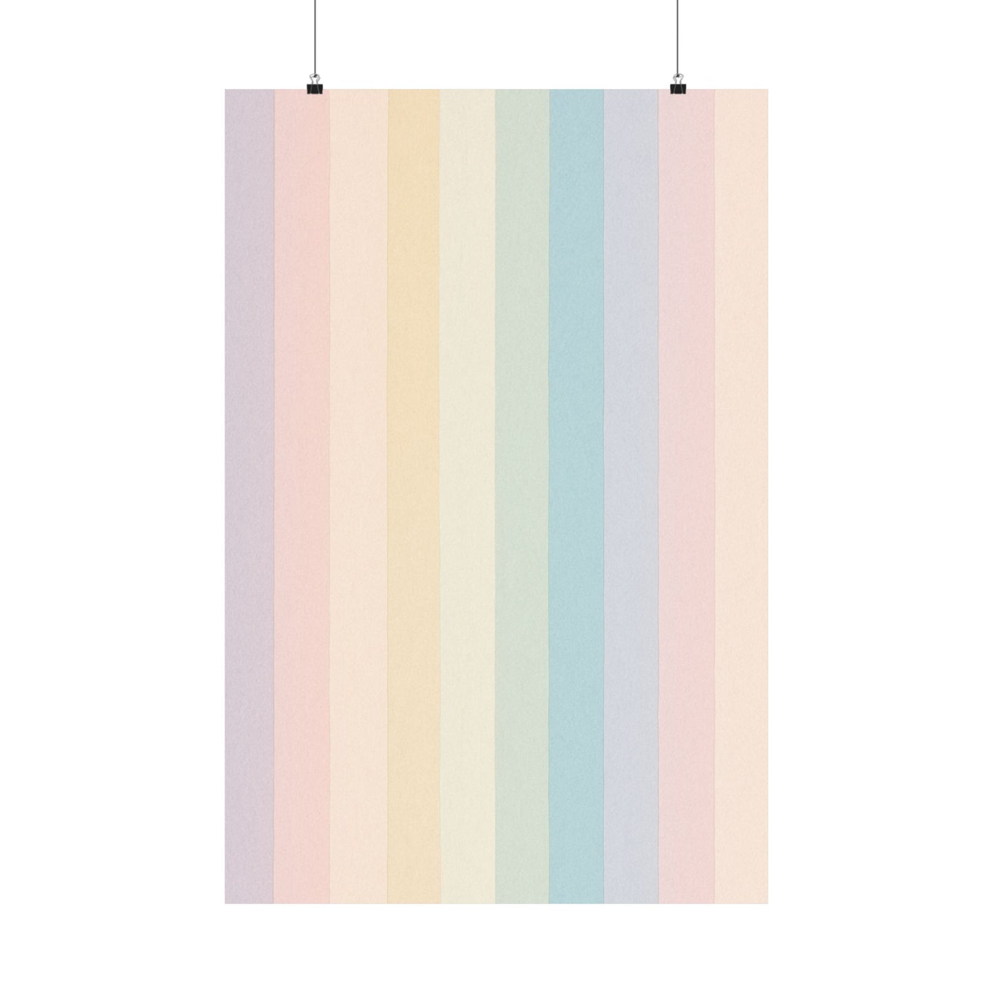 Pastel Stripe Art Poster