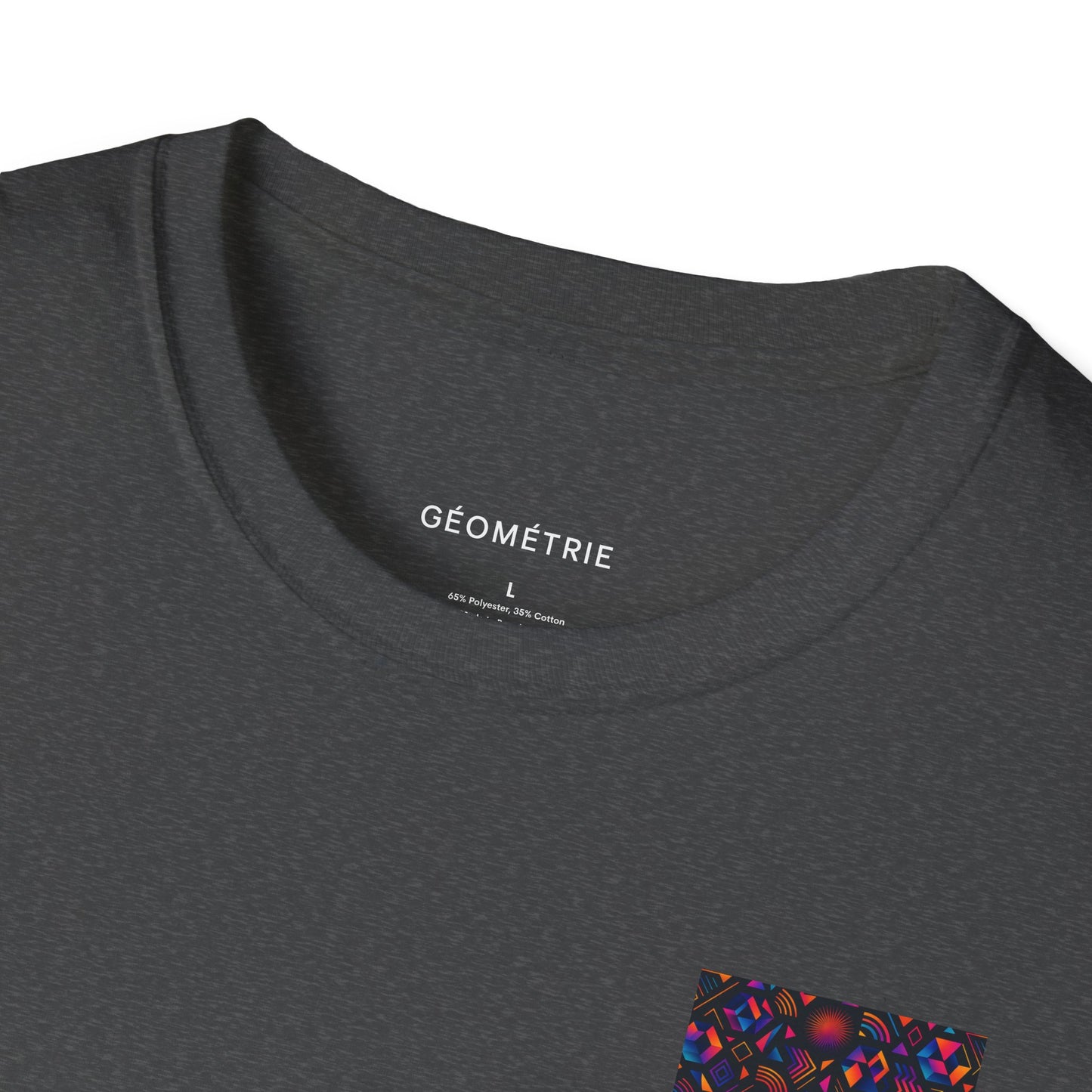 Geo Pattern Unisex Softstyle T-Shirt | Casual Everyday Tee, Graphic Shirt, Gift for Him/Her, Trendy Wear, Artsy Style (Pattern 05)