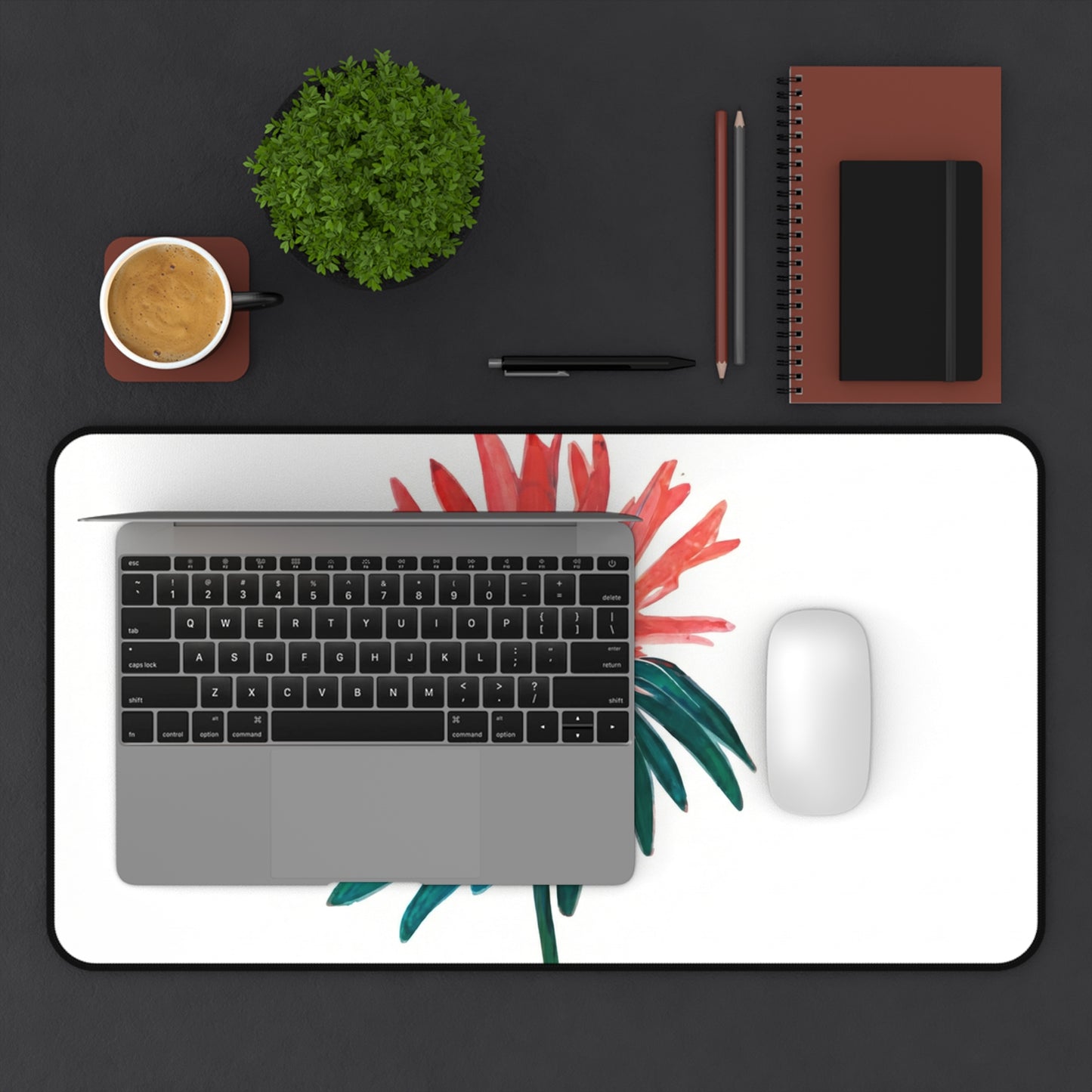 Coral Palm Desk Mat