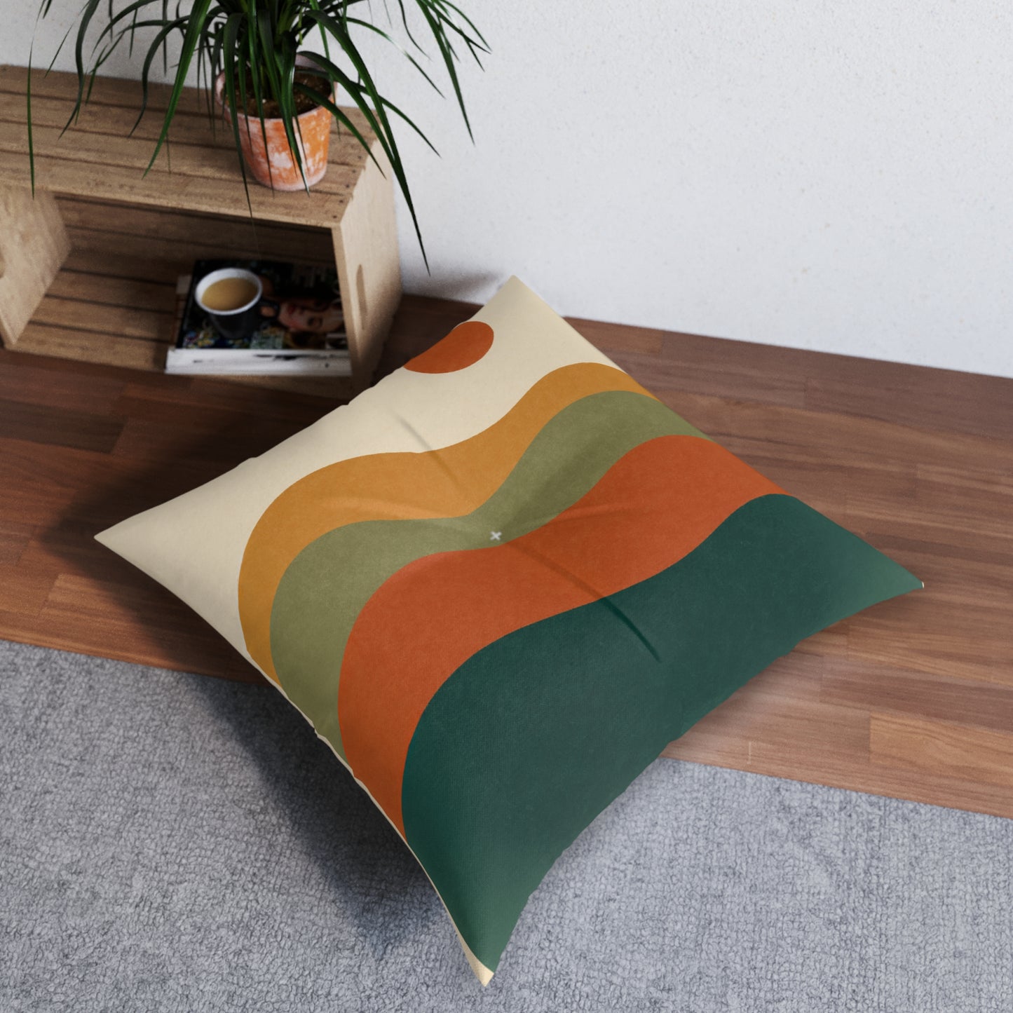 Square Tufted Floor Pillow