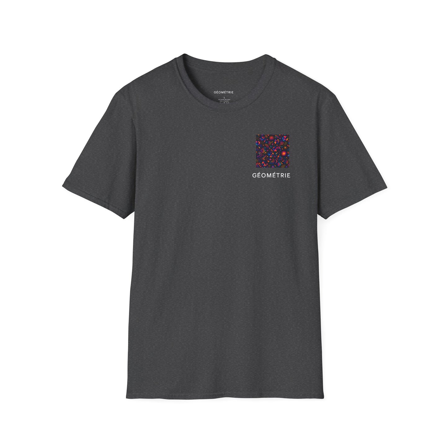 Geo Pattern Unisex Softstyle T-Shirt | Casual Everyday Tee, Graphic Shirt, Gift for Him/Her, Trendy Wear, Artsy Style (Pattern 05)