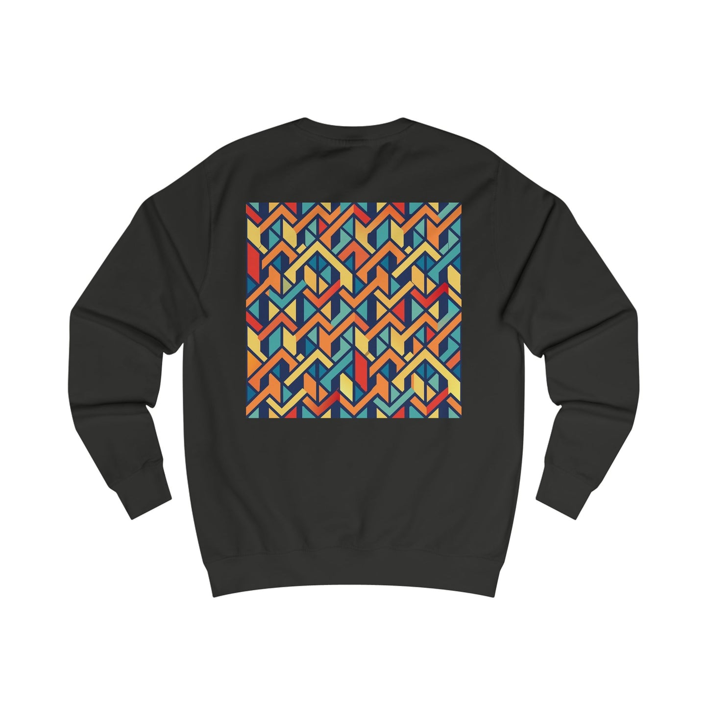 Stylish Unisex Sweatshirt with Geometric Design, Cozy Graphic Pullover, Trendy Apparel, Modern Fashion, Perfect Gift for Art Lovers (Sweatshirt Pattern 0)