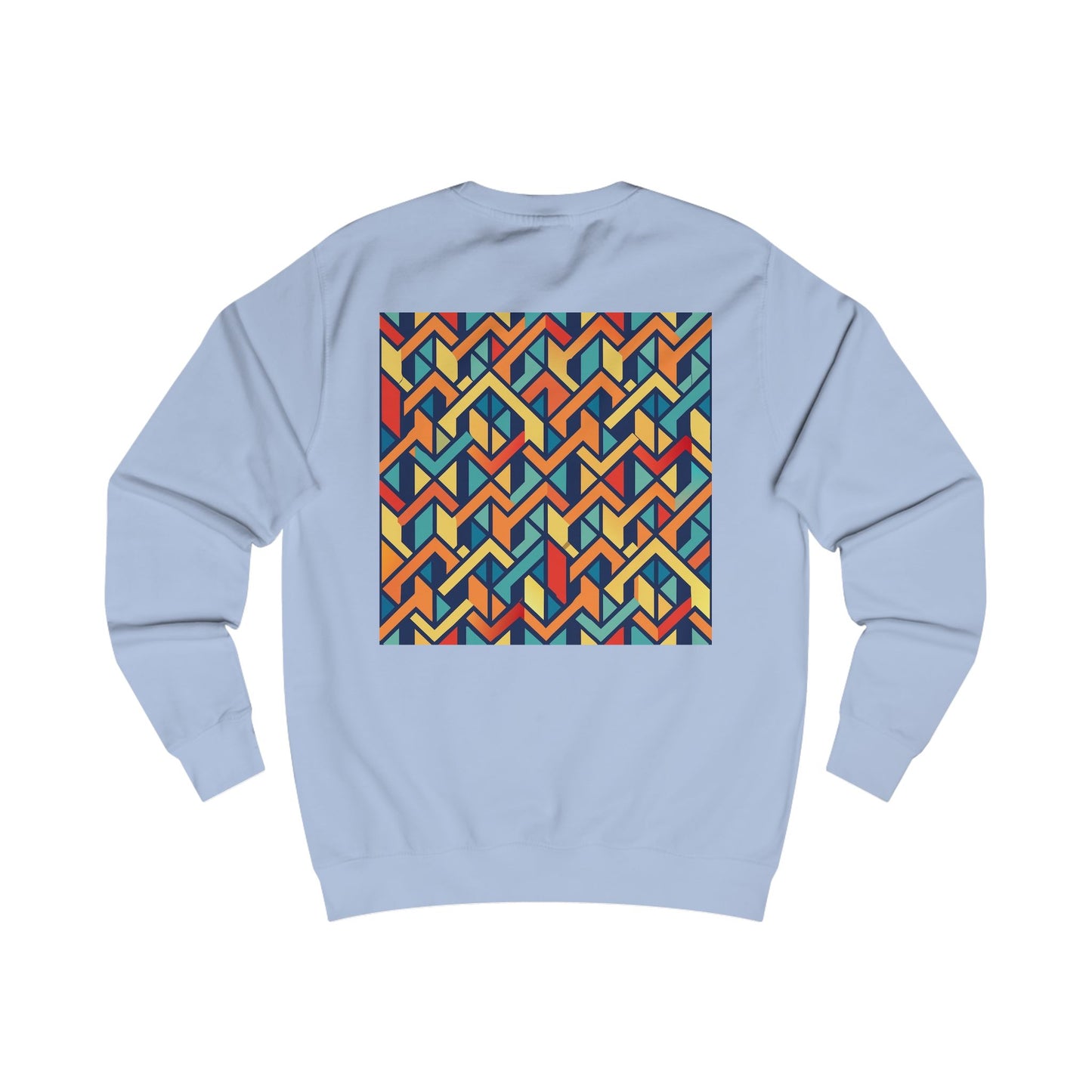 Stylish Unisex Sweatshirt with Geometric Design, Cozy Graphic Pullover, Trendy Apparel, Modern Fashion, Perfect Gift for Art Lovers (Sweatshirt Pattern 0)
