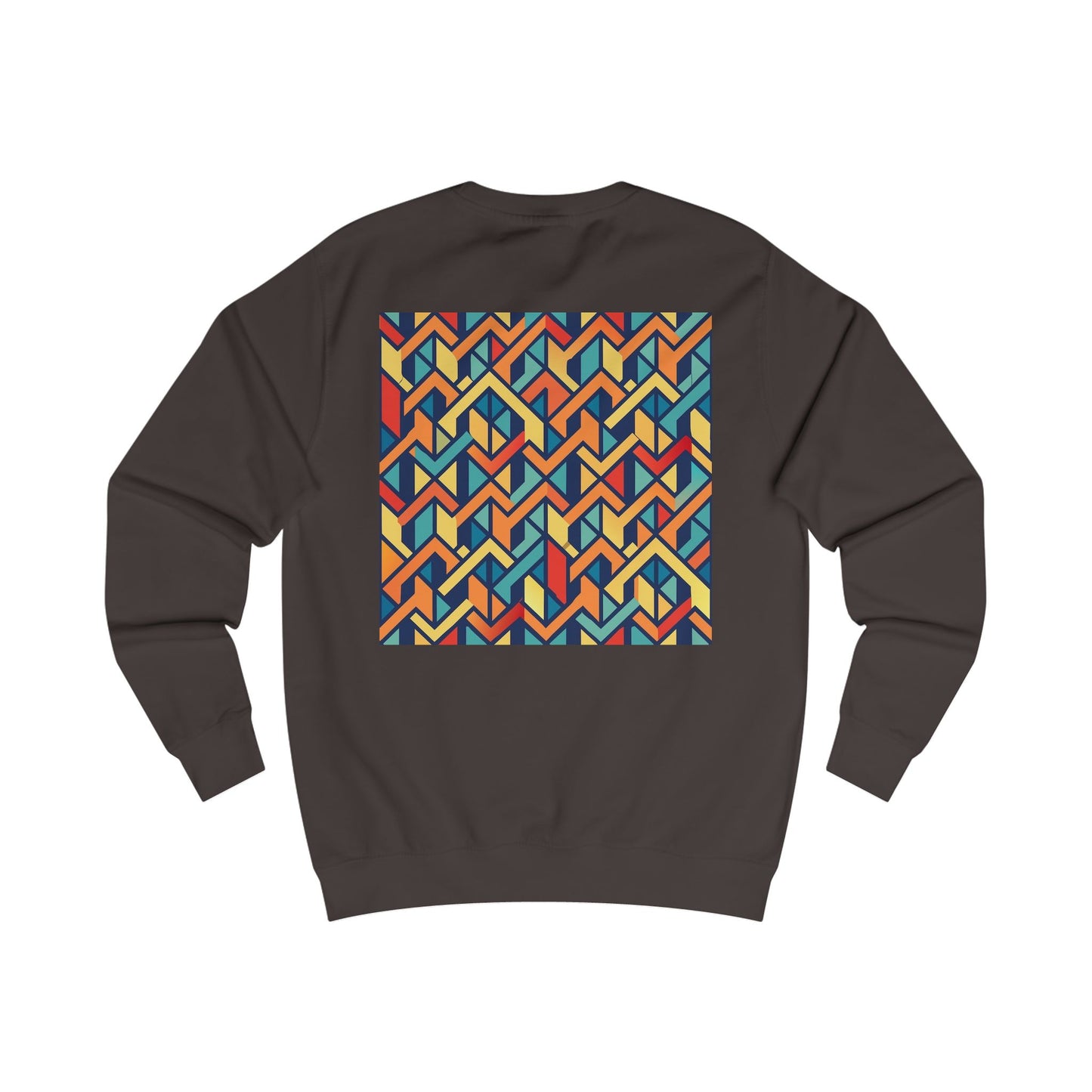 Stylish Unisex Sweatshirt with Geometric Design, Cozy Graphic Pullover, Trendy Apparel, Modern Fashion, Perfect Gift for Art Lovers (Sweatshirt Pattern 0)