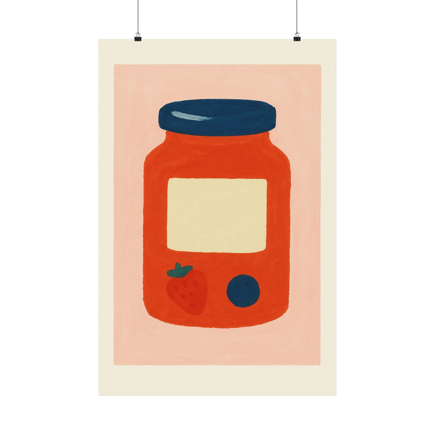 Bold Jam Jar Art Poster