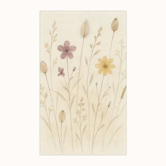 Meadow Botanical Study Tea Towel