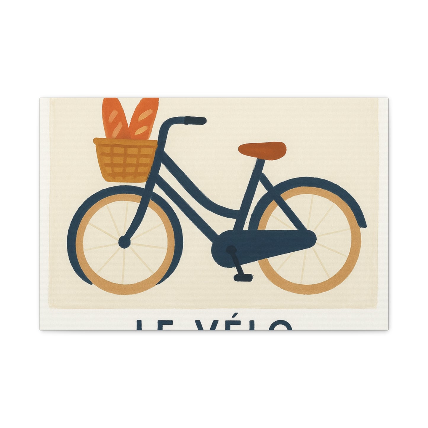 Charming Bicycle Stretched Canvas Wall Art