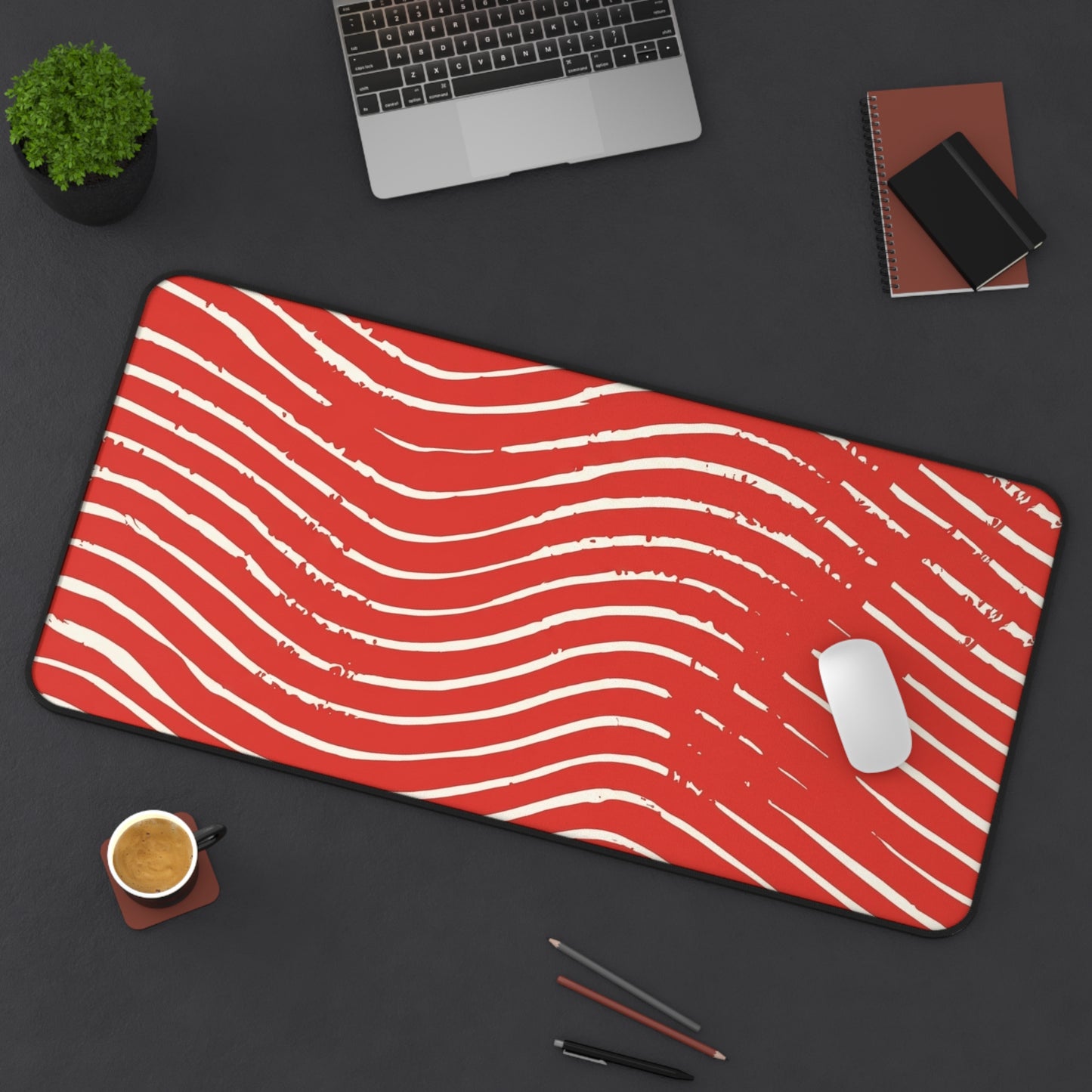 Scarlet Tide Desk Mat