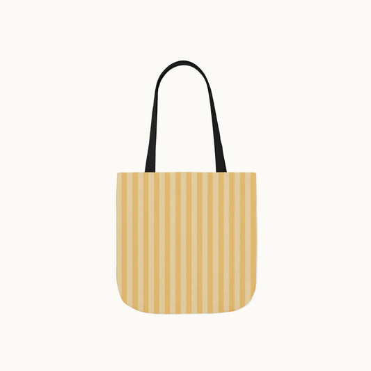 Buttercup Stripe Tote Bag with 5-Color Straps