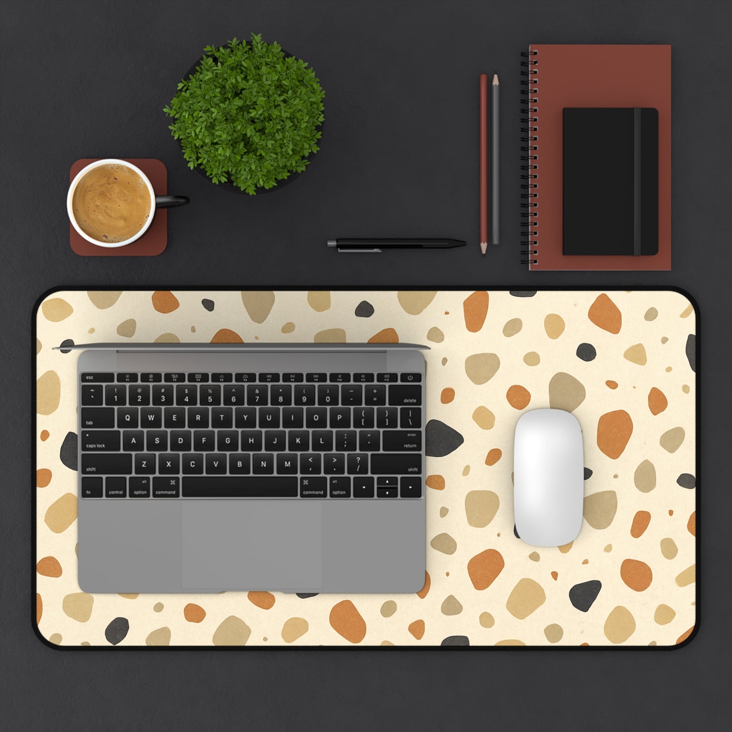 Warm Terrazzo Desk Mat