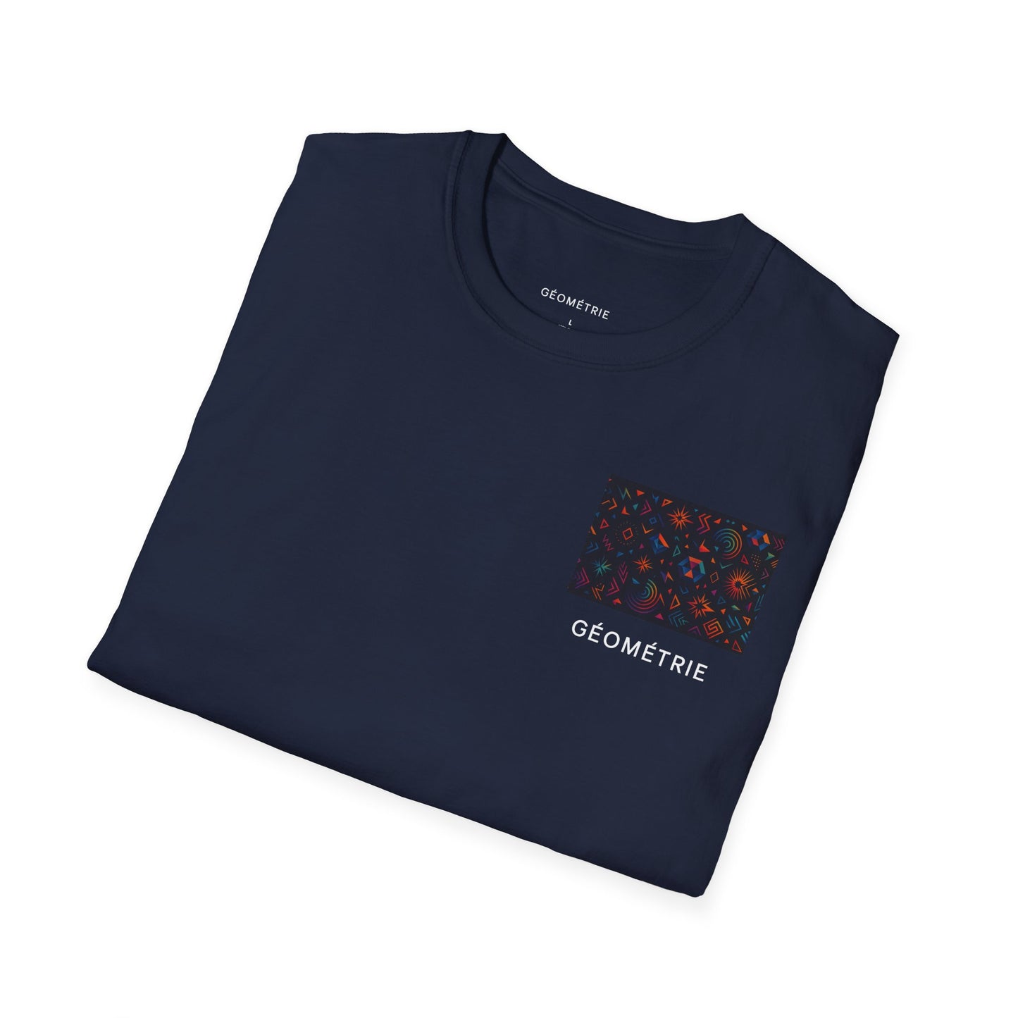Geo Pattern Unisex Softstyle T-Shirt | Casual Everyday Tee, Graphic Shirt, Gift for Him/Her, Trendy Wear, Artsy Style (Pattern 06)