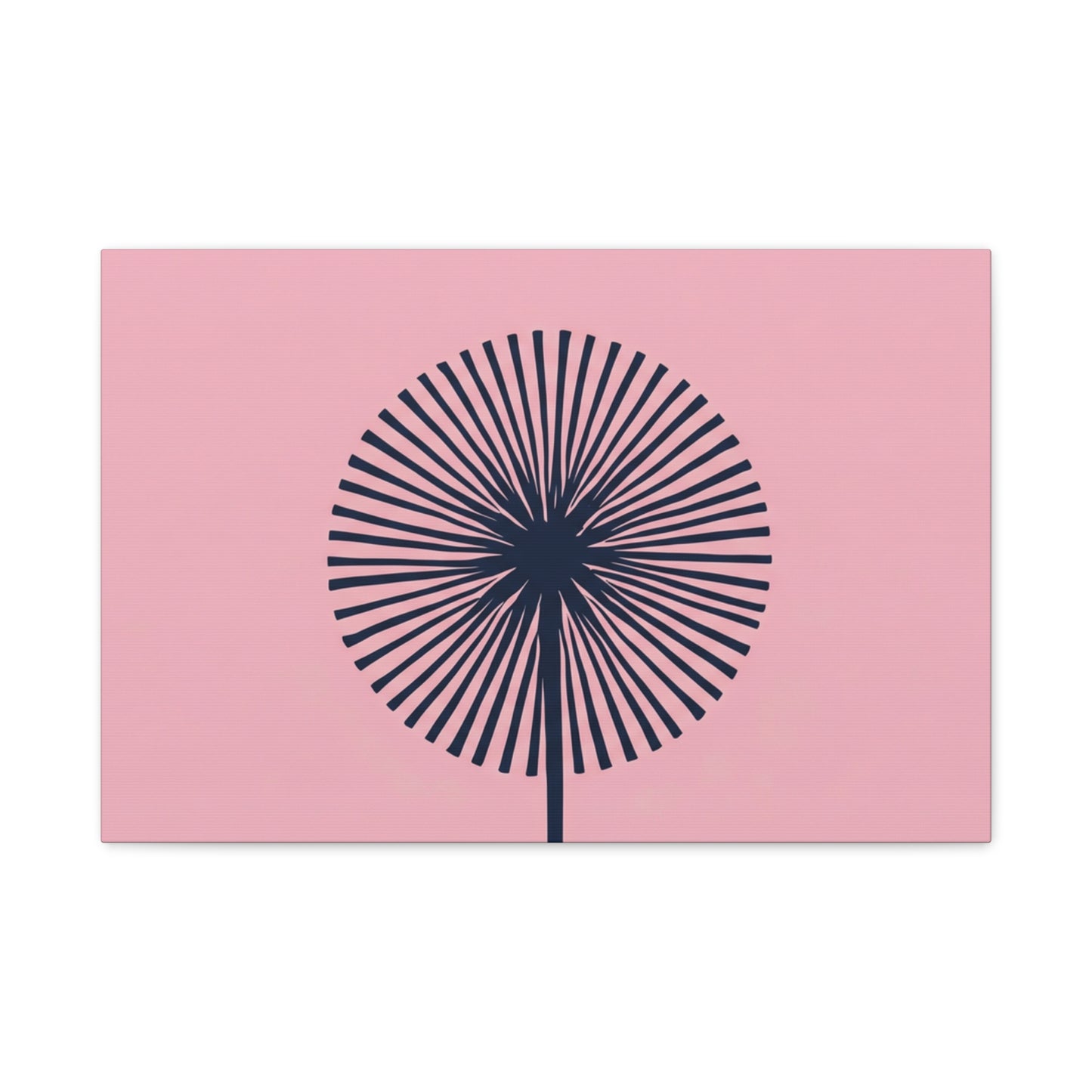 Pink Dandelion Stretched Canvas Wall Art