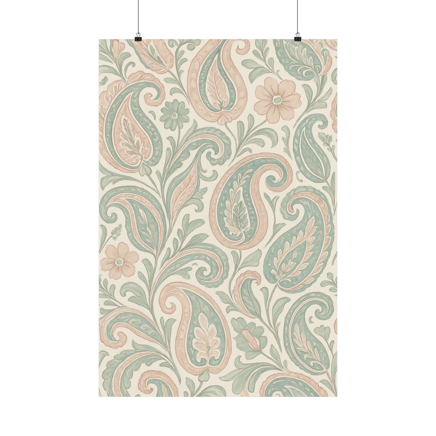 Heritage Paisley Art Poster