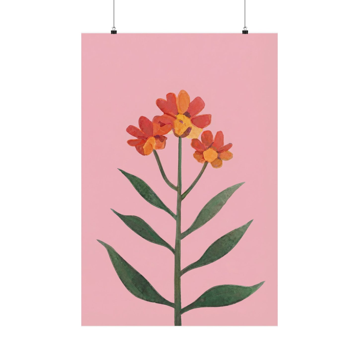 Coral Stem Art Poster