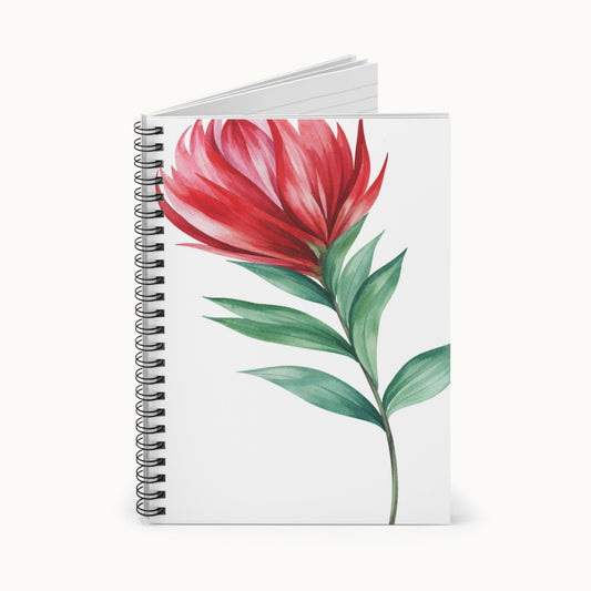 Crimson Protea Notebook