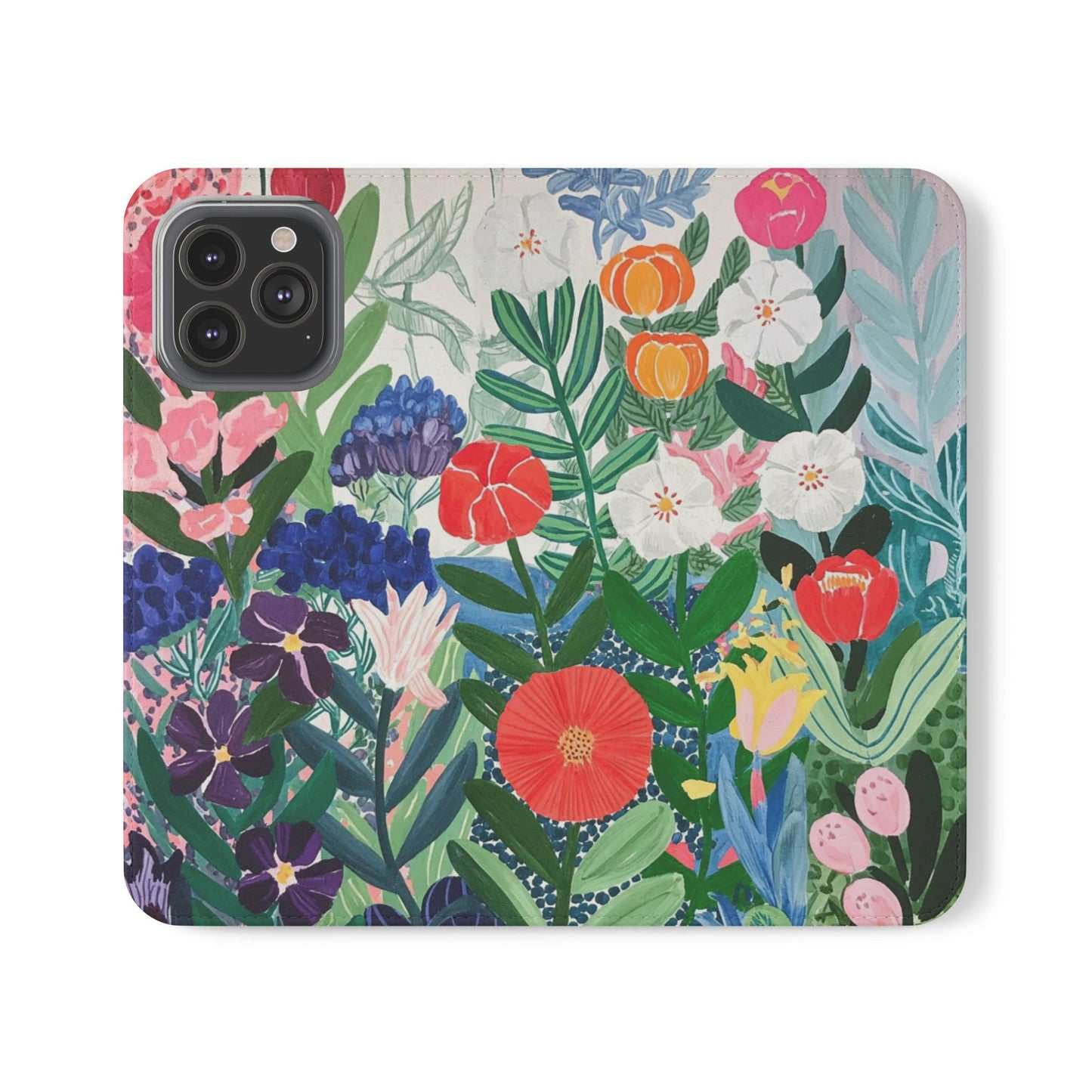 Bloom Garden Vegan Leather Flip Case