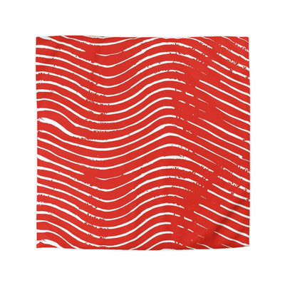 Scarlet Tide Microfiber Duvet Cover