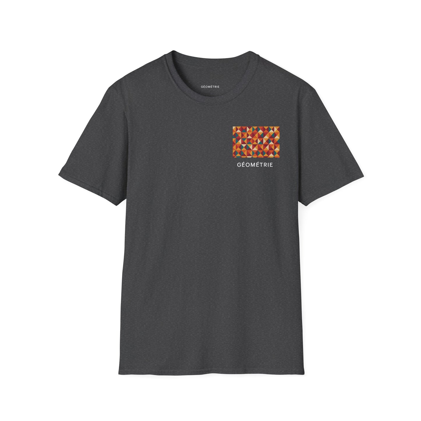 Geo Pattern Unisex Softstyle T-Shirt | Casual Everyday Tee, Graphic Shirt, Gift for Him/Her, Trendy Wear, Artsy Style (Tee - Pattern 0c)