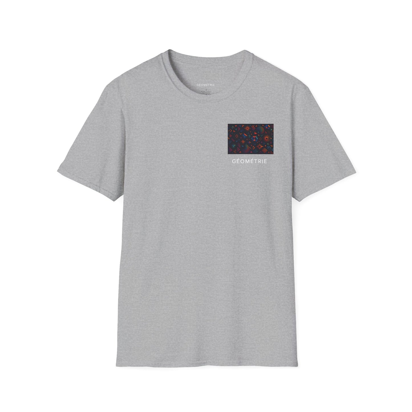 Geo Pattern Unisex Softstyle T-Shirt | Casual Everyday Tee, Graphic Shirt, Gift for Him/Her, Trendy Wear, Artsy Style (Pattern 06)
