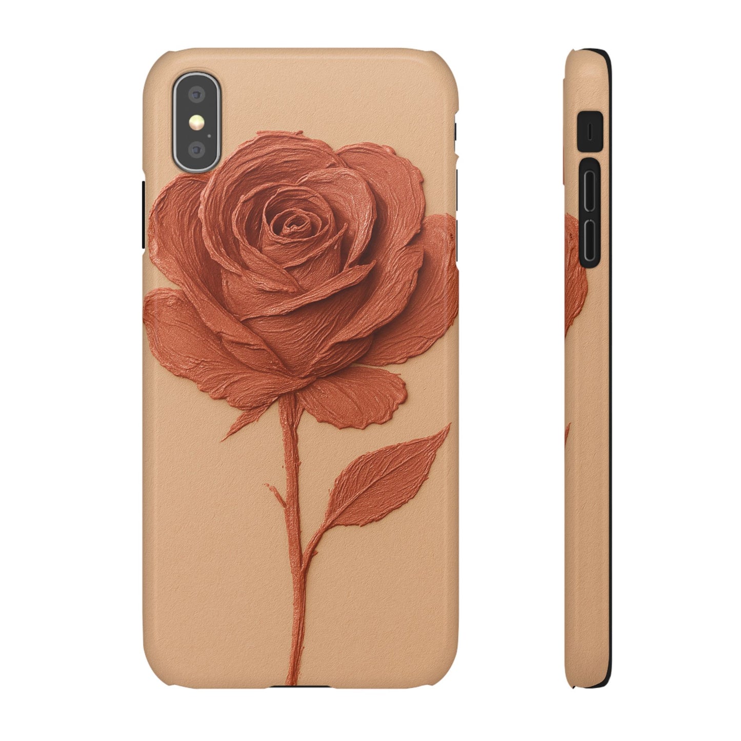 Textured Rose Artistry Snap Phone Case