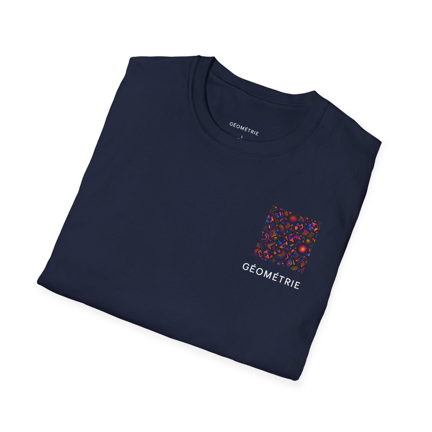 Geo Pattern Unisex Softstyle T-Shirt | Casual Everyday Tee, Graphic Shirt, Gift for Him/Her, Trendy Wear, Artsy Style (Pattern 05)