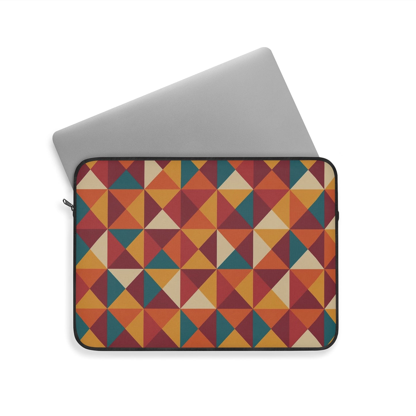 Geometric Pattern Laptop Sleeve: Stylish Protection for Laptops, Tech Accessories, Gift for Students, Unique Design, Colorful Geometry