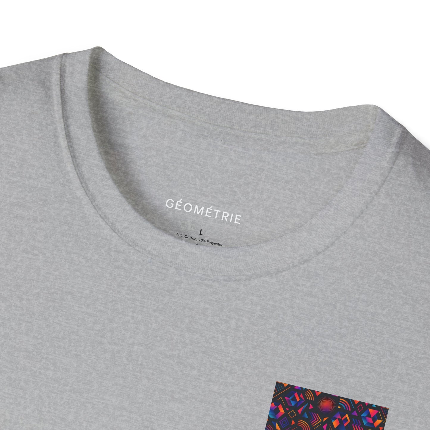 Geo Pattern Unisex Softstyle T-Shirt | Casual Everyday Tee, Graphic Shirt, Gift for Him/Her, Trendy Wear, Artsy Style (Pattern 05)