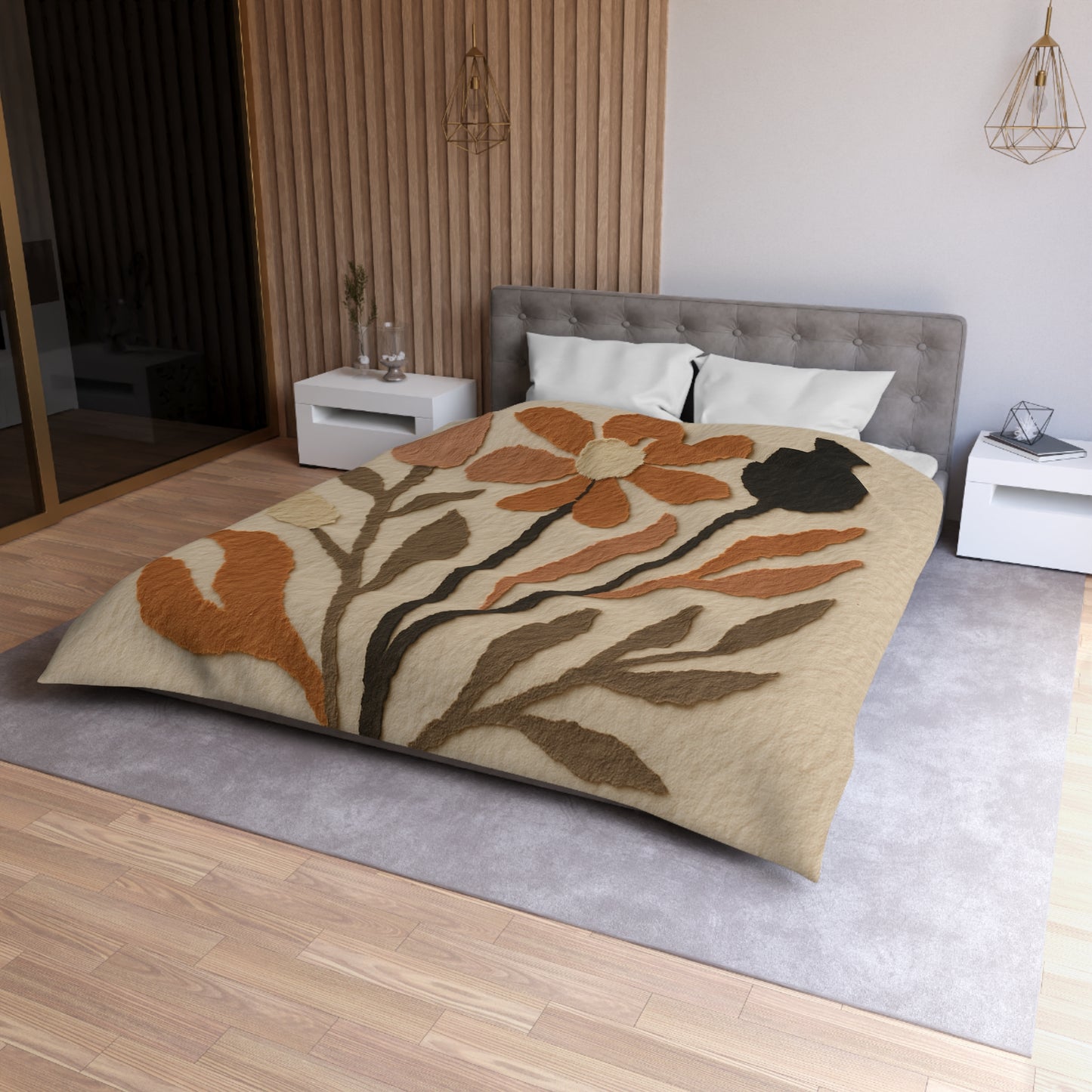 Abstract Desert Collage Microfiber Duvet Cover