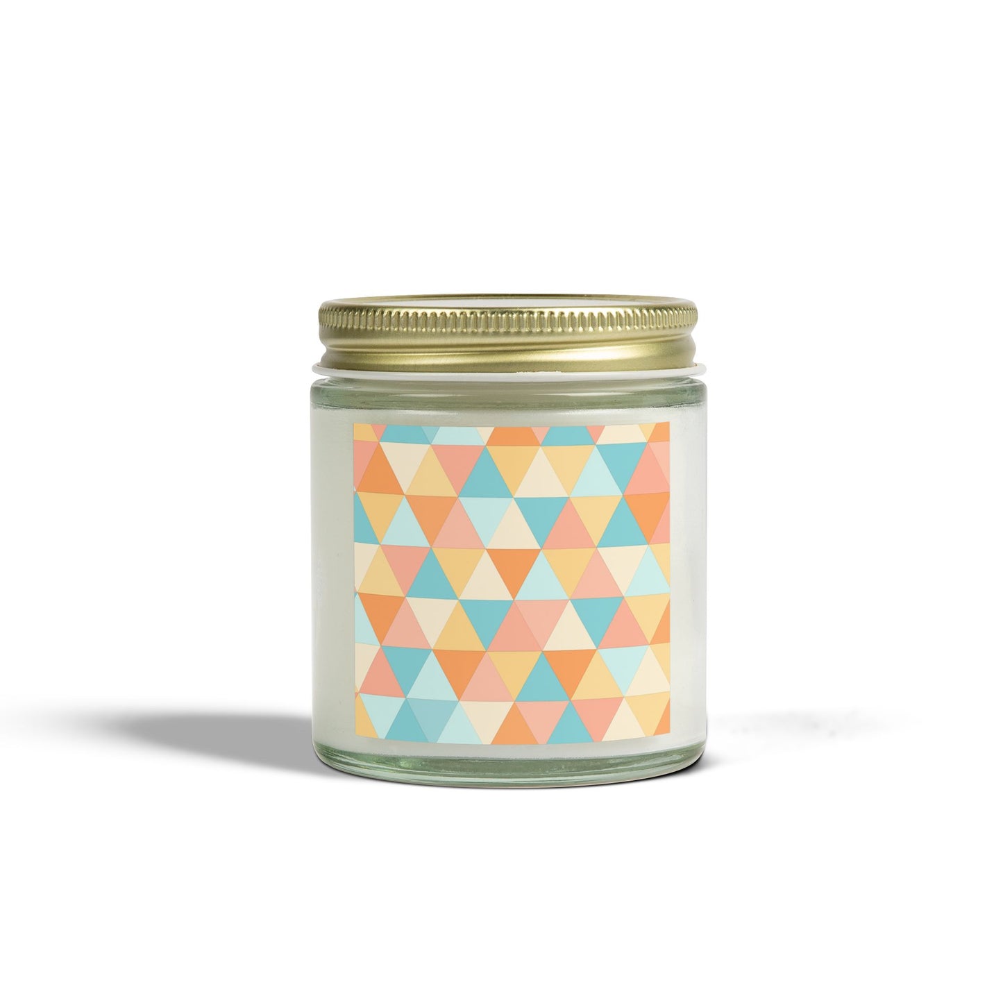 Geometric Pastel Triangles Scented Candles
