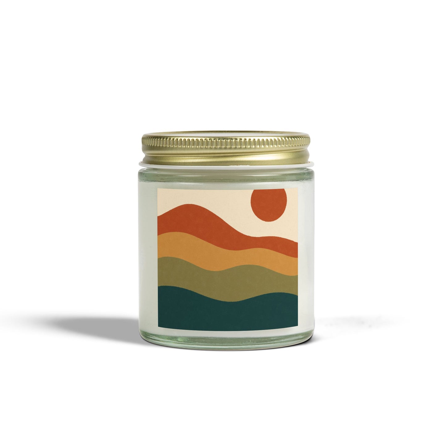 Abstract Desert Bands Scented Candles — Square