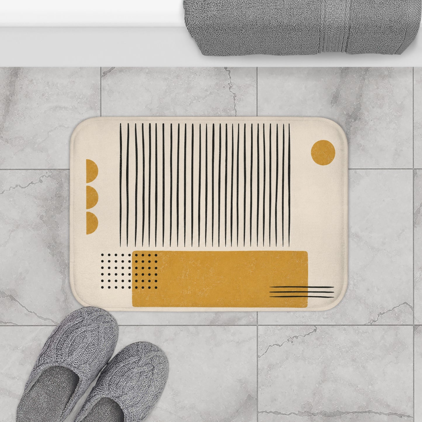 Ochre Cadence Bath Mat