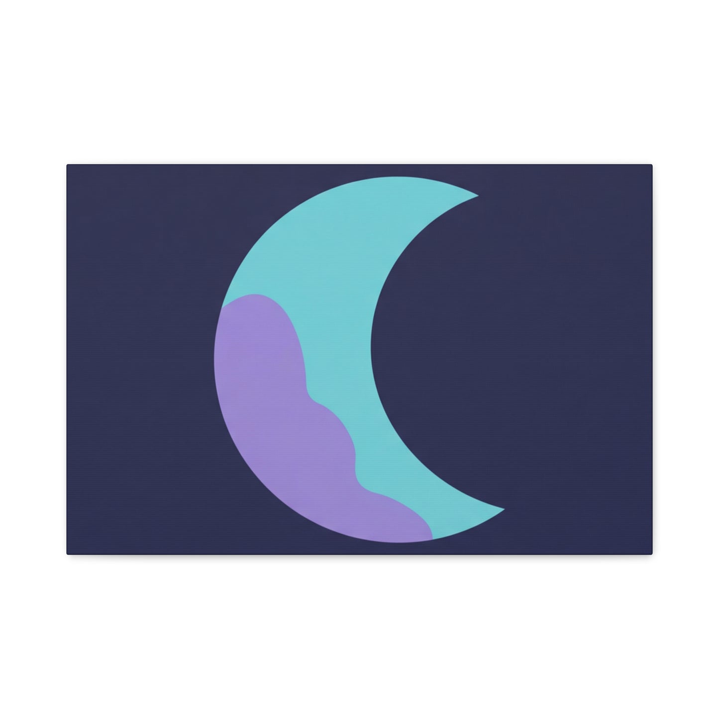 Tidal Moon Stretched Canvas Wall Art