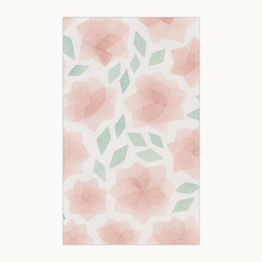 Blush Roses Tea Towel