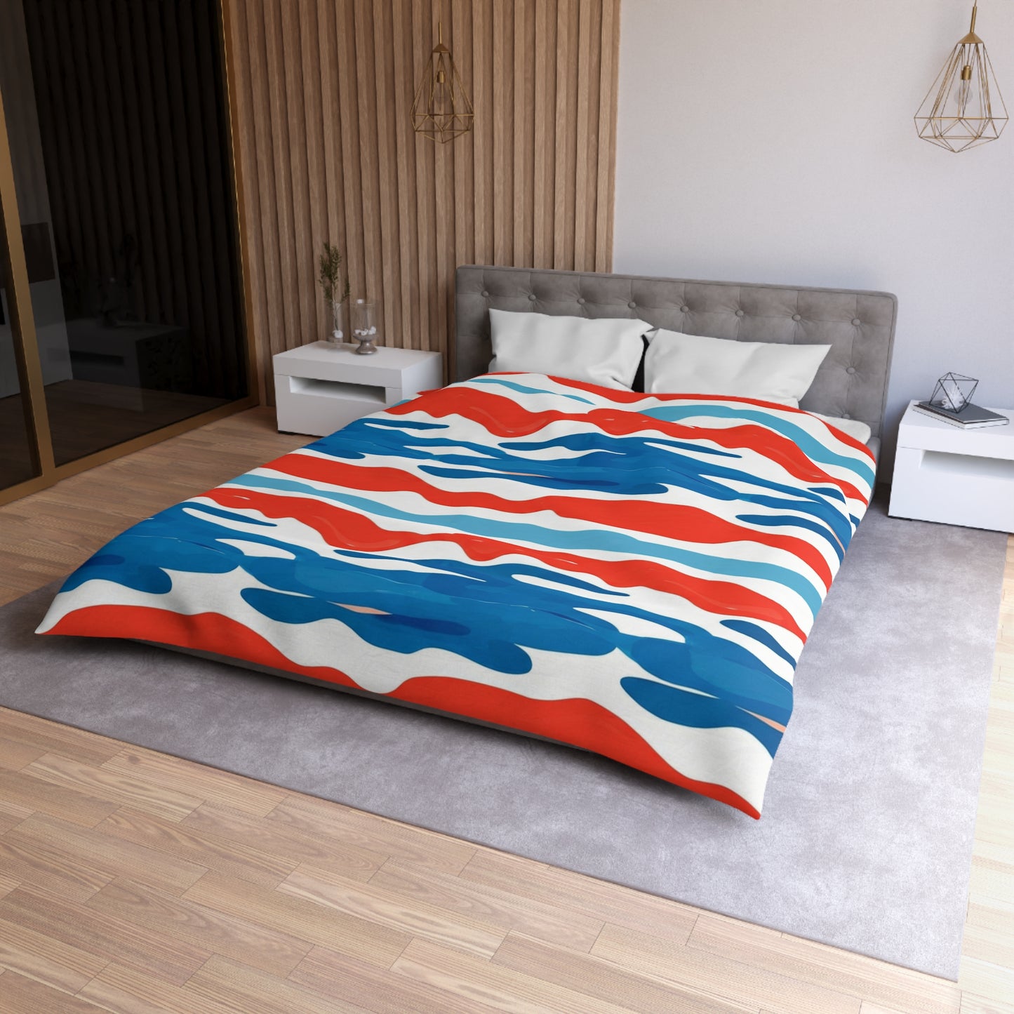 Coastline Current Microfiber Duvet Cover
