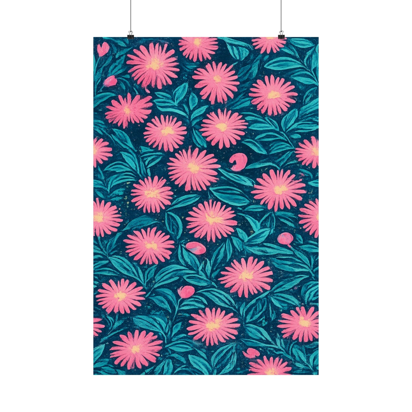 Night Garden Art Poster