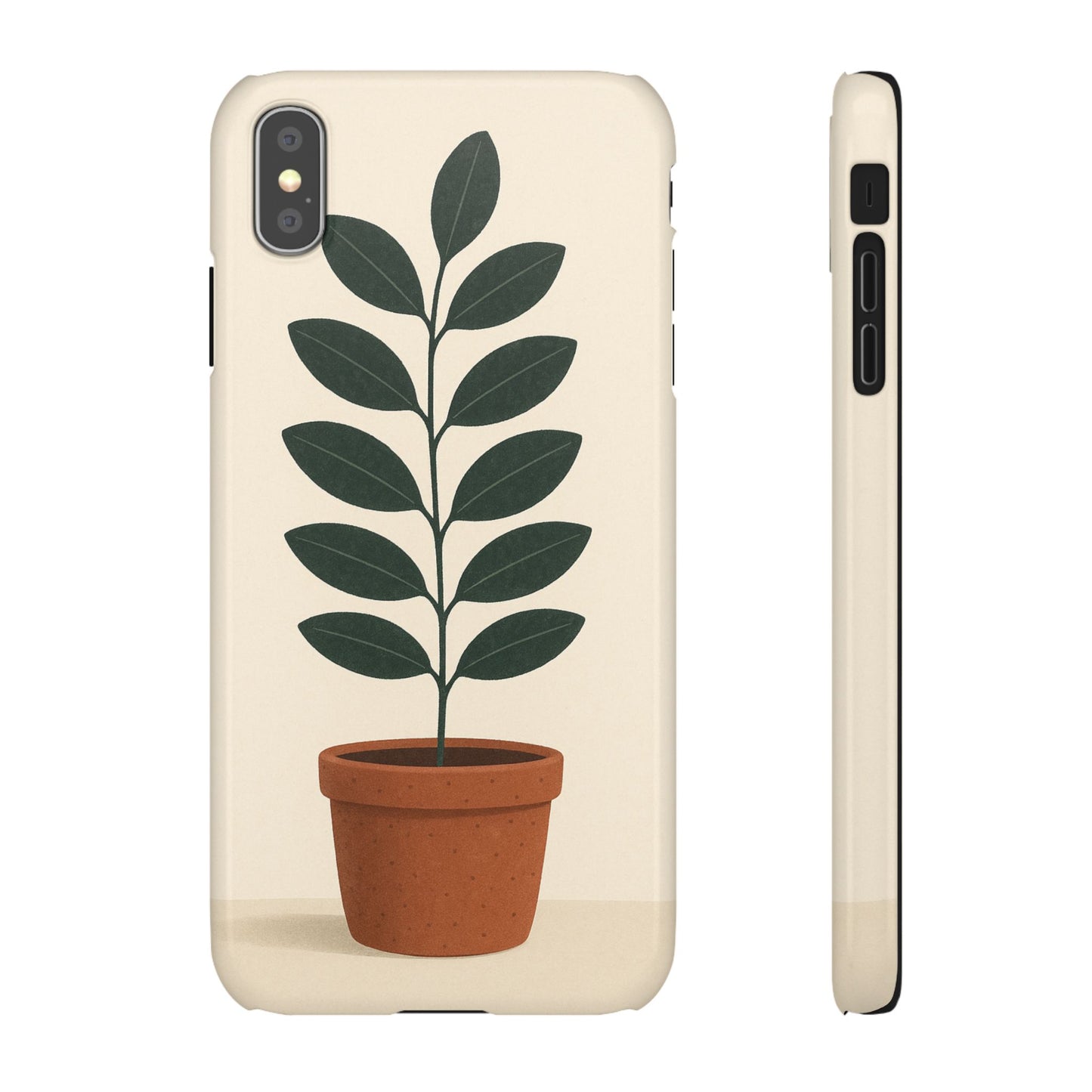 Terracotta Leaf Sprig Snap Phone Case