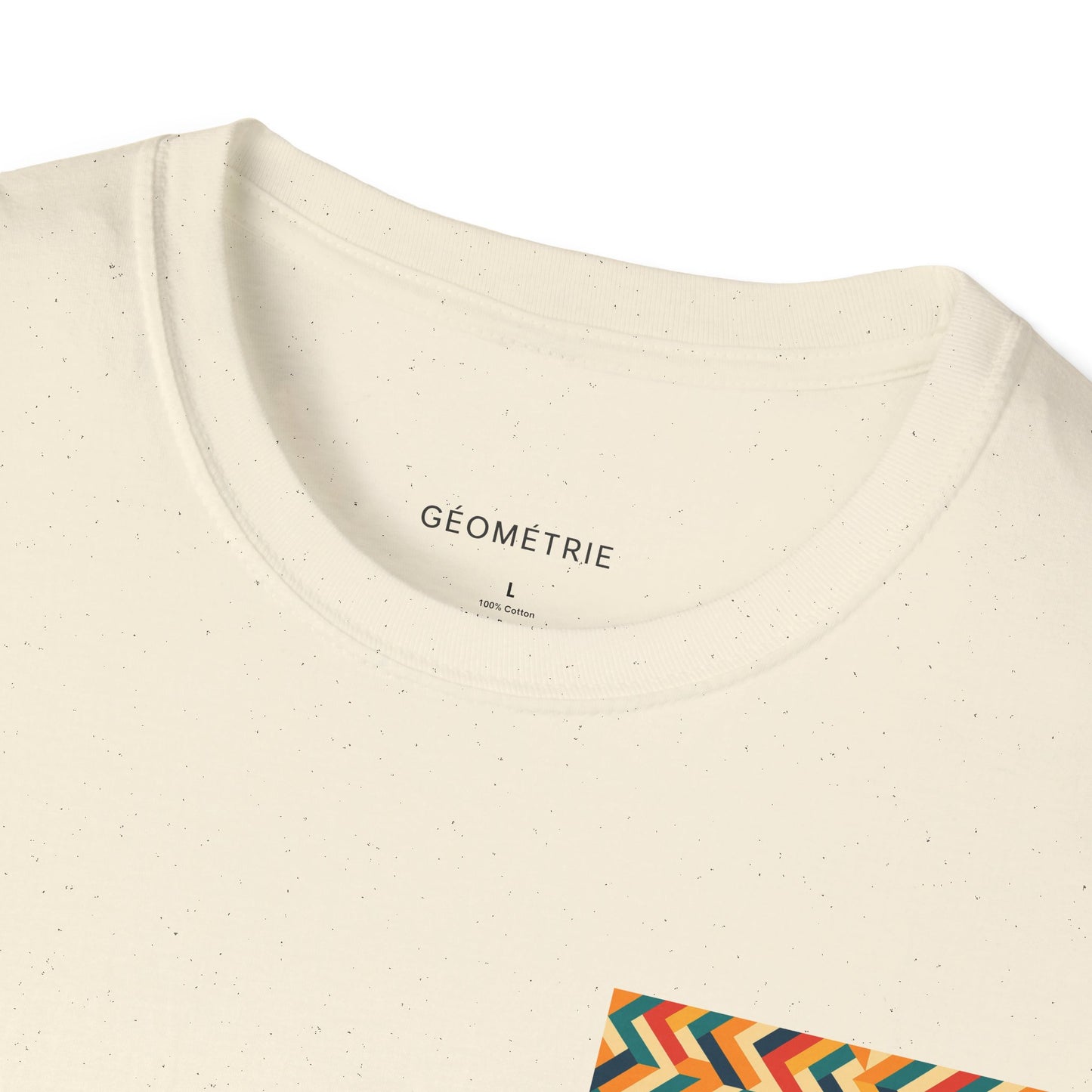 Geometric Pattern Unisex Softstyle T-Shirt, Casual Wear, Gift for Him/Her, Summer Fashion, Art-Inspired Tee